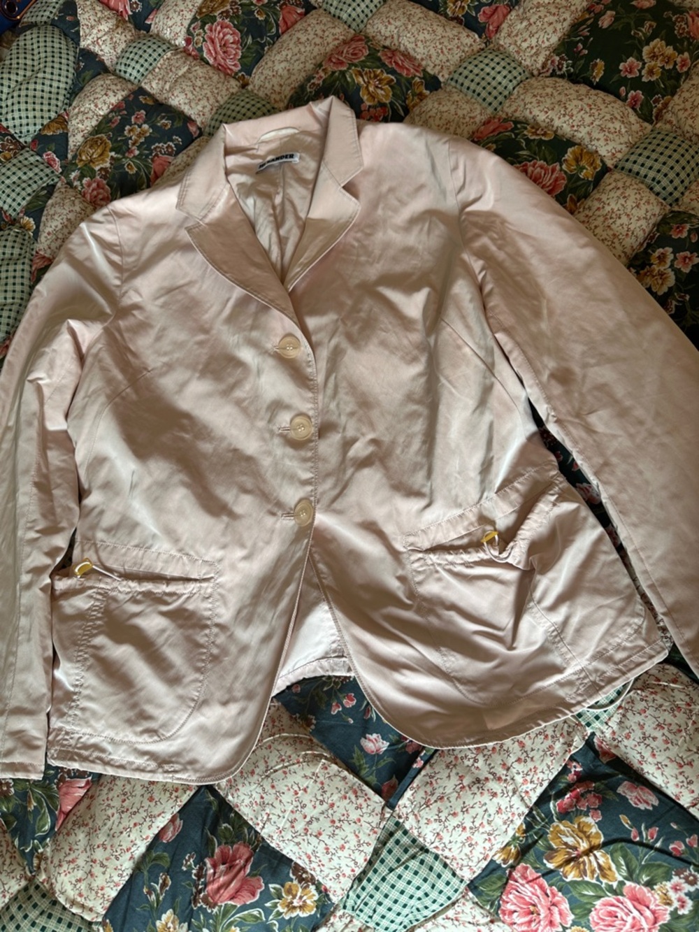 C—Jil Sander Light Pink Satin Blazer